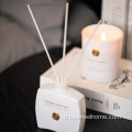 Luxury scented candles at reed diffuser set